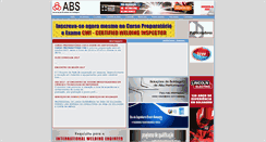 Desktop Screenshot of abs-soldagem.org.br